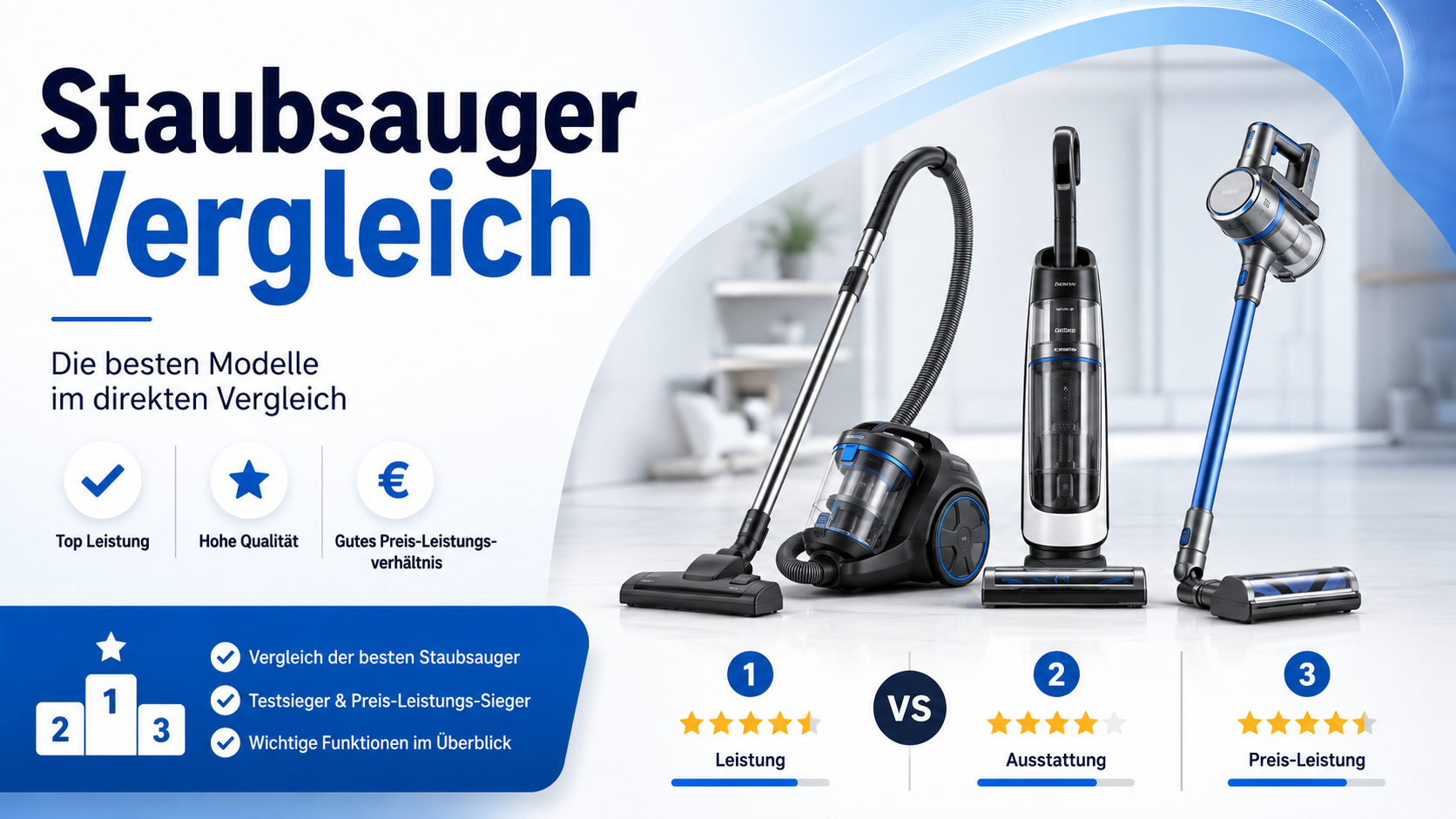 Staubsauger Test & Vergleich – Die besten Staubsauger 2026
